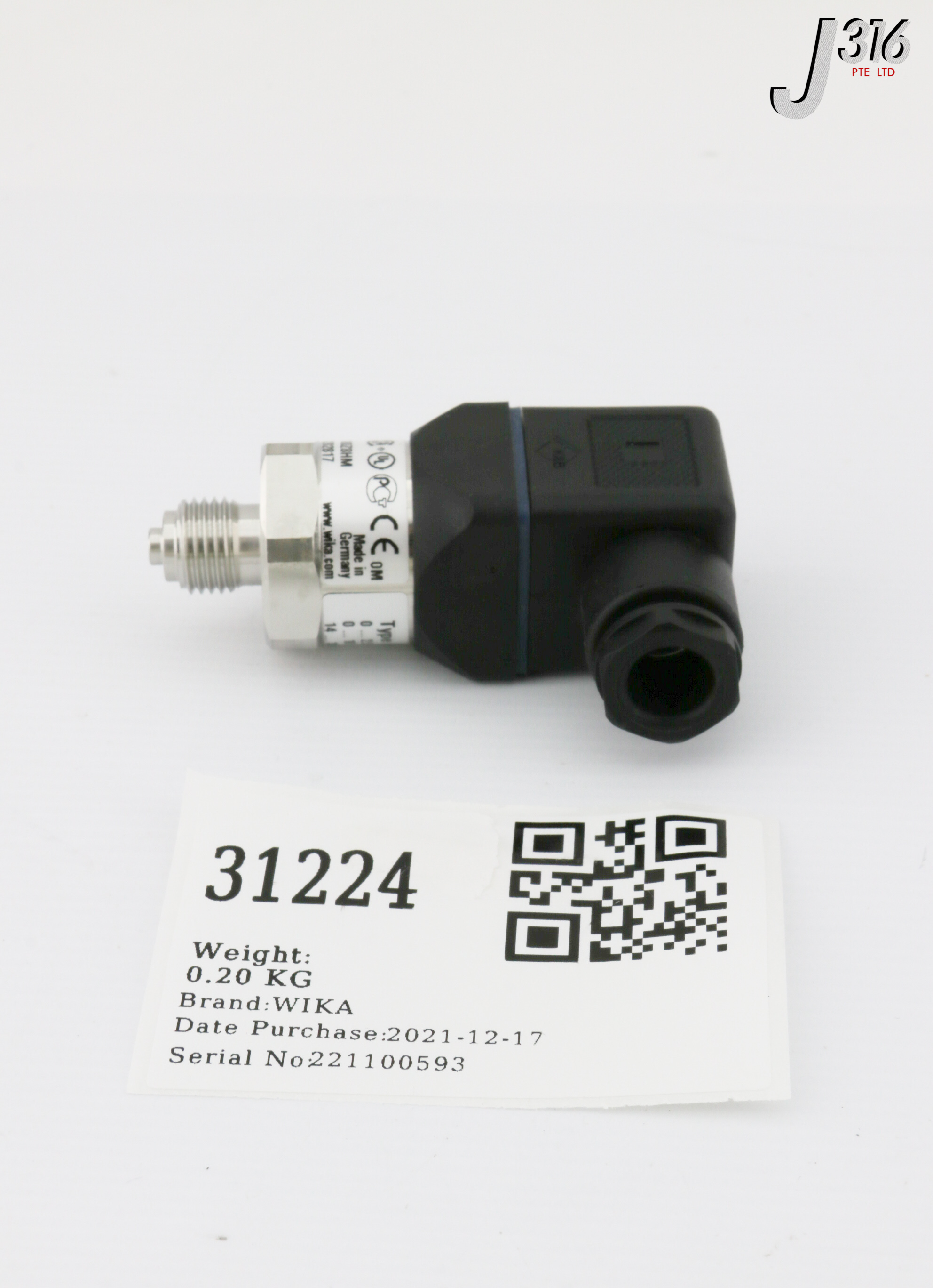 31224 WIKA PRESSURE TRANSMITTER, 13282817, 0-2.5BAR (NEW) A-10 | eBay
